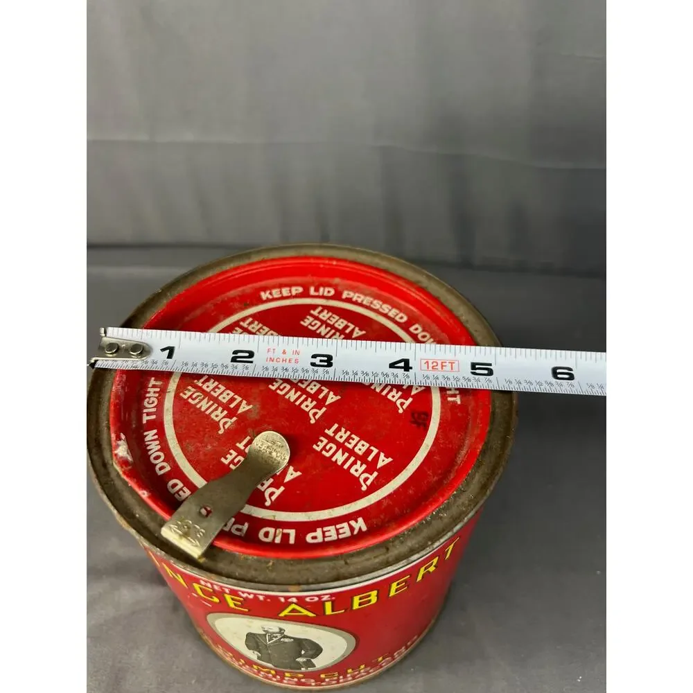 Vintage Prince Albert Crinkle Cut Tobacco Tin 14 oz (5 1/2